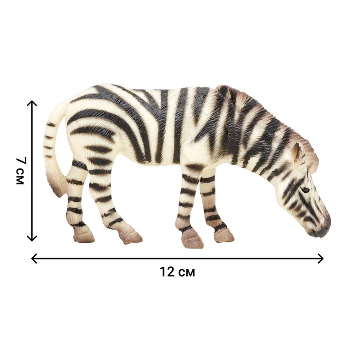Набор фигурок «Мир диких животных: семья зебр», 5 предметов - фото 1905802121