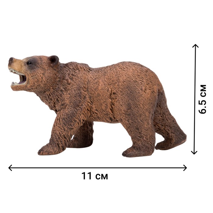 Набор фигурок «Мир диких животных: семья ягуаров и семья медведей», 8 предметов - фото 1905802142