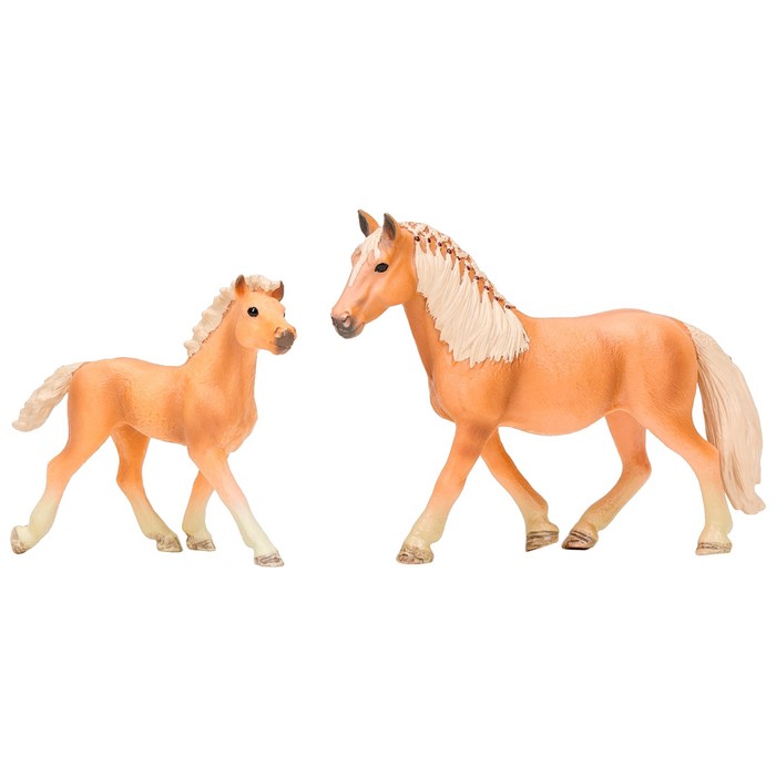 Набор фигурок «Мир лошадей»: 2 лошади, ограждение-загон - фото 1905802247