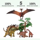 Набор фигурок «Мир динозавров», 5 фигурок - Фото 3