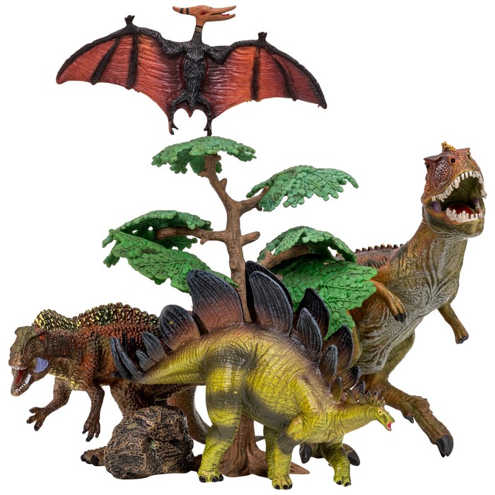 Набор фигурок «Мир динозавров», 6 фигурок - Фото 1