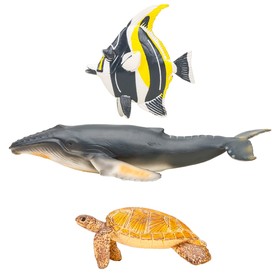 Набор фигурок «Мир морских животных», 3 фигурки
