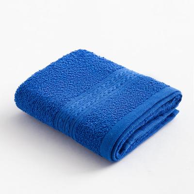 Полотенце махровое «ВЫГОДА» 30х50 см, цвет темно-синий 100% хлопок