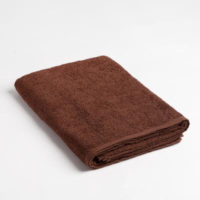 Полотенце махровое Экономь и Я 70х130 см, цв. шоколад, 340 г/м²