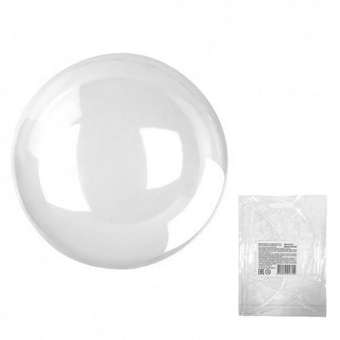 Шар полимерный 24" 3D-сфера, Deco Bubble, прозрачный, в упаковке 1 шт. - Фото 1