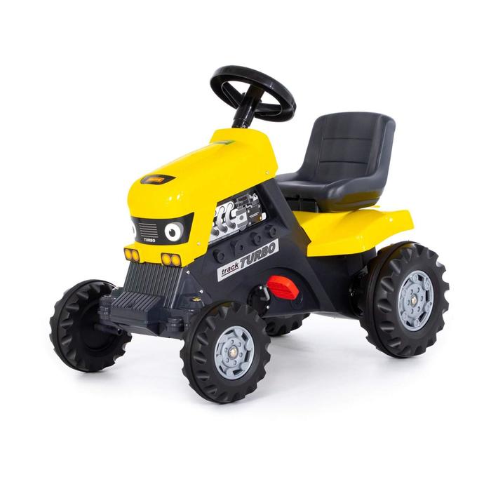 Педальная машина для детей «Turbo», цвет жёлтый - Фото 1