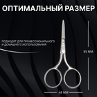 Ножницы маникюрные «Premium», прямые, широкие, 9 см, на блистере, цвет серебристый - Фото 3
