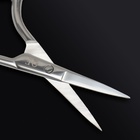 Ножницы маникюрные «Premium», прямые, широкие, 9 см, на блистере, цвет серебристый - Фото 10