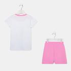 Пижама для девочки, цвет белый/розовый, рост 116 см (40) - Фото 8
