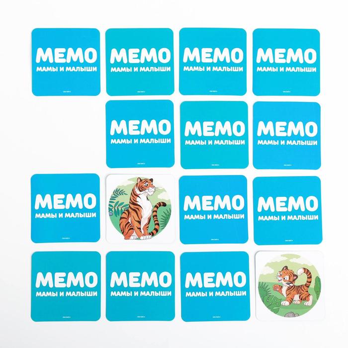 Настольная игра «Мемо. Мамы и малыши», 28 карт, 3+ - фото 1907251575