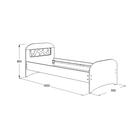 Кровать односпальная «Омега 16», 90×190 см, ЛДСП, цвет ясень анкор светлый - Фото 2