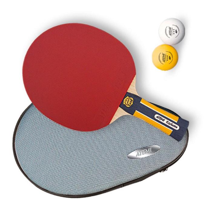 Набор для настольного тенниса Atemi EXCLUSIVE: 1 ракетка, чехол, 2 мяча - Фото 1