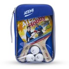 Набор для настольного тенниса Atemi Hobby SM: 2 ракетки, 3 мяча, чехол - Фото 1