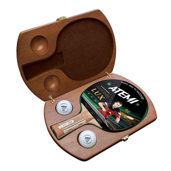 Набор для настольного тенниса Atemi LUX: 1 ракетка, кейс, 2 мяча - Фото 1