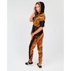 Костюм женский (свитшот, брюки), цвет оранжевый, размер 42 - Фото 2