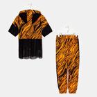 Костюм женский (свитшот, брюки), цвет оранжевый, размер 42 - Фото 5