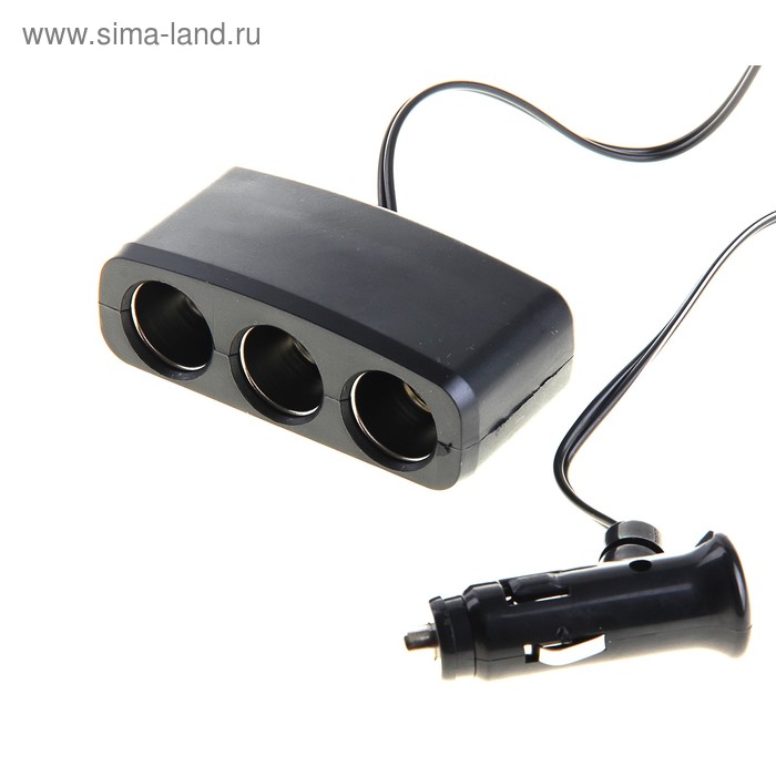 Разветвитель прикуривателя, 3 гнезда - Фото 1