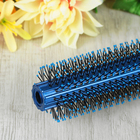 Брашинг с прорезиненной ручкой, d=2/4см, цвет синий - Фото 2