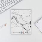 Тетрадь в клетку, предметная, 48 л., на скрепке, А5 «МРАМОР. Геометрия» - Фото 4