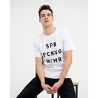 Футболка KAFTAN «SPB» р. XL (52), белый - фото 25267691