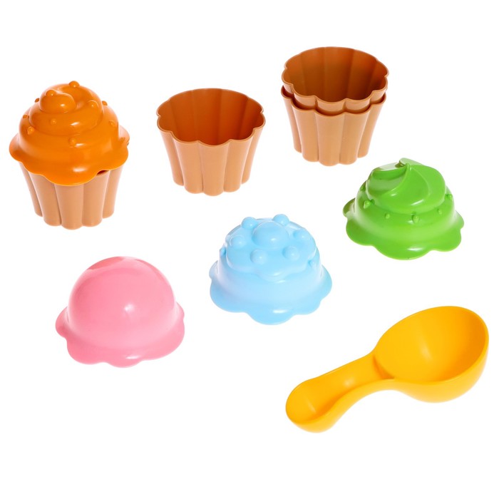 Набор игрушек для песочницы «Кексы» - Фото 1