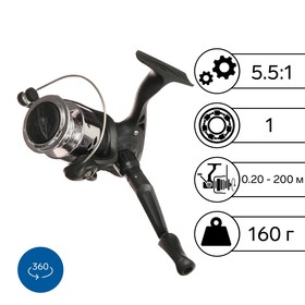 Катушка б/и Salmo Blaster mini 1 2000 FD, 1 подшипник, 5.5:1 6967530