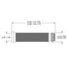 Гофра для унитаза BONOMINI 8250EX55B0WZ, d=80-110 мм, L= 220-570 мм - Фото 2