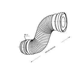 

Гофра для унитаза SantecPro PR525, d=110 мм, L= 360-540 мм