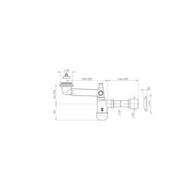 

Сифон для раковины PREVEX Preloc PR3-D4N35-001, белый