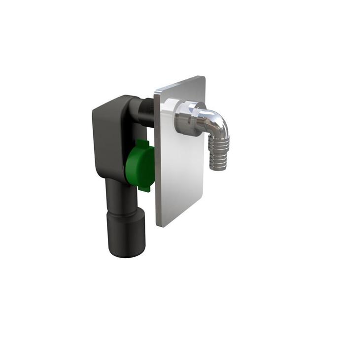 Сифон для стиральной и посудомоечной машины BONOMINI 3200CR50B9WZ, под штукатурку, хром