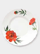 Столовый сервиз «Бархатная роза», 37 предметов, стеклокерамика, белый - Фото 16