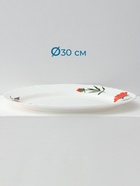 Столовый сервиз «Бархатная роза», 37 предметов, стеклокерамика, белый - Фото 20