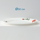 Столовый сервиз «Бархатная роза», 37 предметов, стеклокерамика, белый - Фото 25