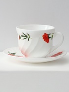 Столовый сервиз «Бархатная роза», 37 предметов, стеклокерамика, белый - Фото 2