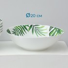 Столовый сервиз «Лист папоротника», 37 предметов, стеклокерамика, белый - Фото 10