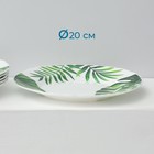 Столовый сервиз «Лист папоротника», 37 предметов, стеклокерамика, белый - Фото 14