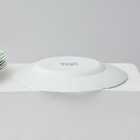 Столовый сервиз «Лист папоротника», 37 предметов, стеклокерамика, белый - Фото 18