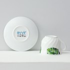 Столовый сервиз «Лист папоротника», 37 предметов, стеклокерамика, белый - Фото 6