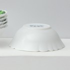 Столовый сервиз «Лист папоротника», 37 предметов, стеклокерамика, белый - Фото 9