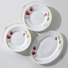 Сервиз столовый Доляна «Нежные маки», 37 предметов, стеклокерамика 5256185