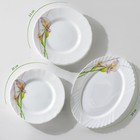 Сервиз столовый Доляна «Дивные каллы», 37 предметов, стеклокерамика 5256187