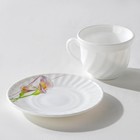 Сервиз столовый Доляна «Дивные каллы», 37 предметов, стеклокерамика 5256187