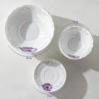 Сервиз столовый Доляна «Сиреневое блаженство», 37 предметов, стеклокерамика - фото 24313013