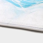 Коврик для ванной Доляна «Камень», 40×60 см, цвет бирюзовый - Фото 3