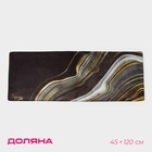 Коврик для ванной Доляна «Камень», 44×120 см, цвет малахитовый - фото 1244416