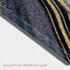 Коврик для ванной и туалета Доляна «Камень», 44×120 см, чёрный - Фото 3