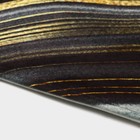 Коврик для ванной Доляна «Камень», 44×120 см, цвет чёрный - фото 6429152
