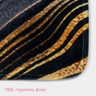 Коврик для ванной и туалета Доляна «Камень», 44×120 см, чёрный - Фото 5