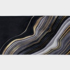 Коврик для ванной и туалета Доляна «Камень», 44×120 см, чёрный - Фото 7