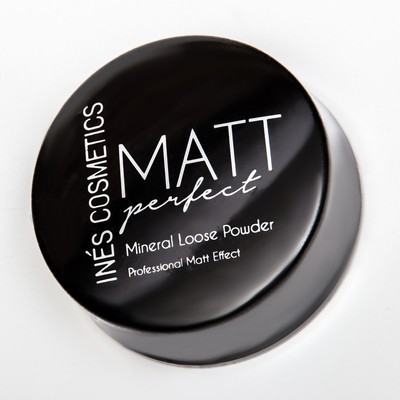 Пудра рассыпчатая, INES COSMETICS, MATTE perfect, транспарентная, №01